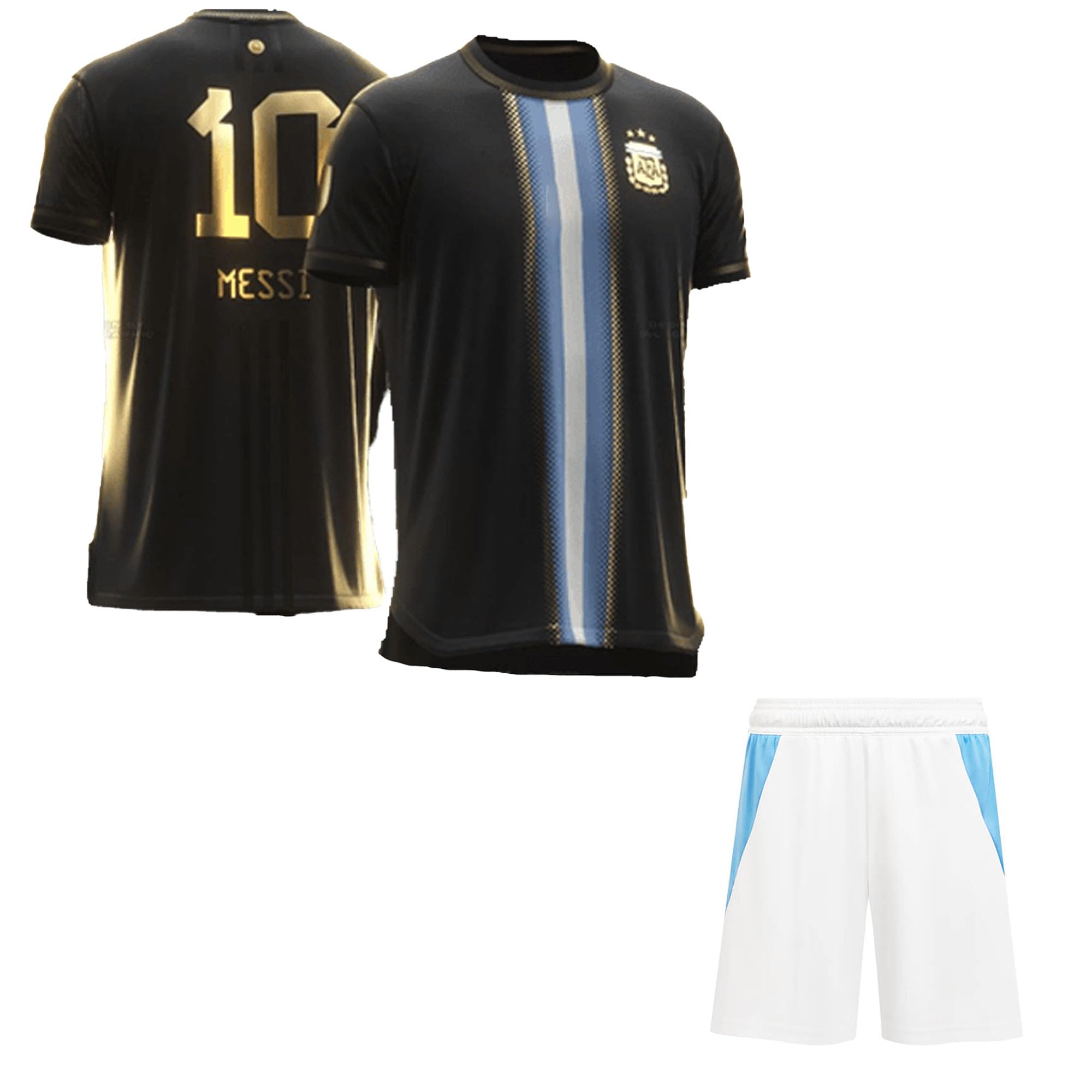 Argen Messii Football Jersey - Gold