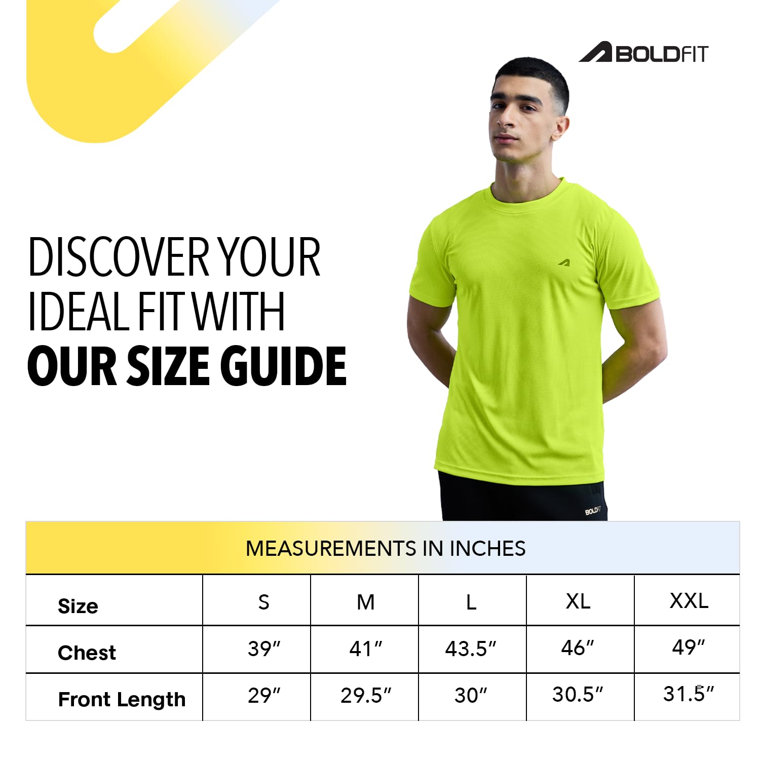 Boldfit Men's T-Shirt Fluoro - Image 2