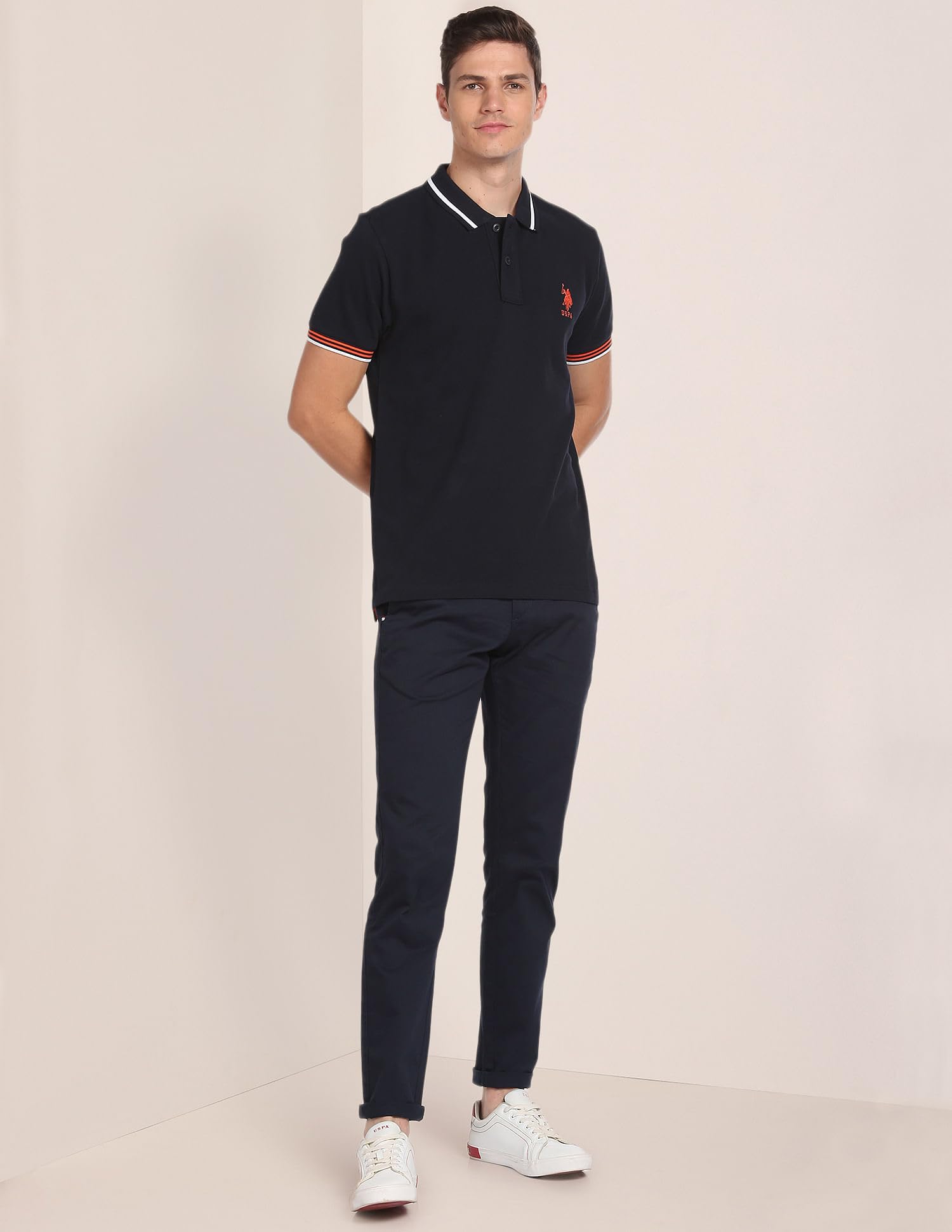 U.S. Polo Assn. Navy Blue Polo Shirt for Men - Image 3