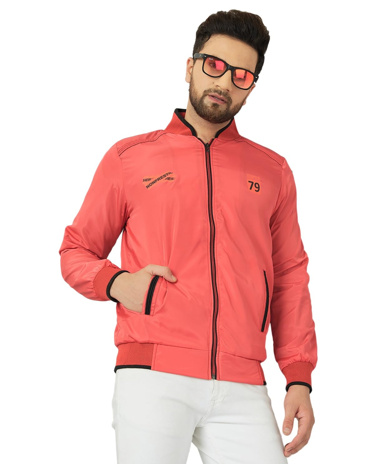 Ben Martin Men's Nylon Bomber Jacket