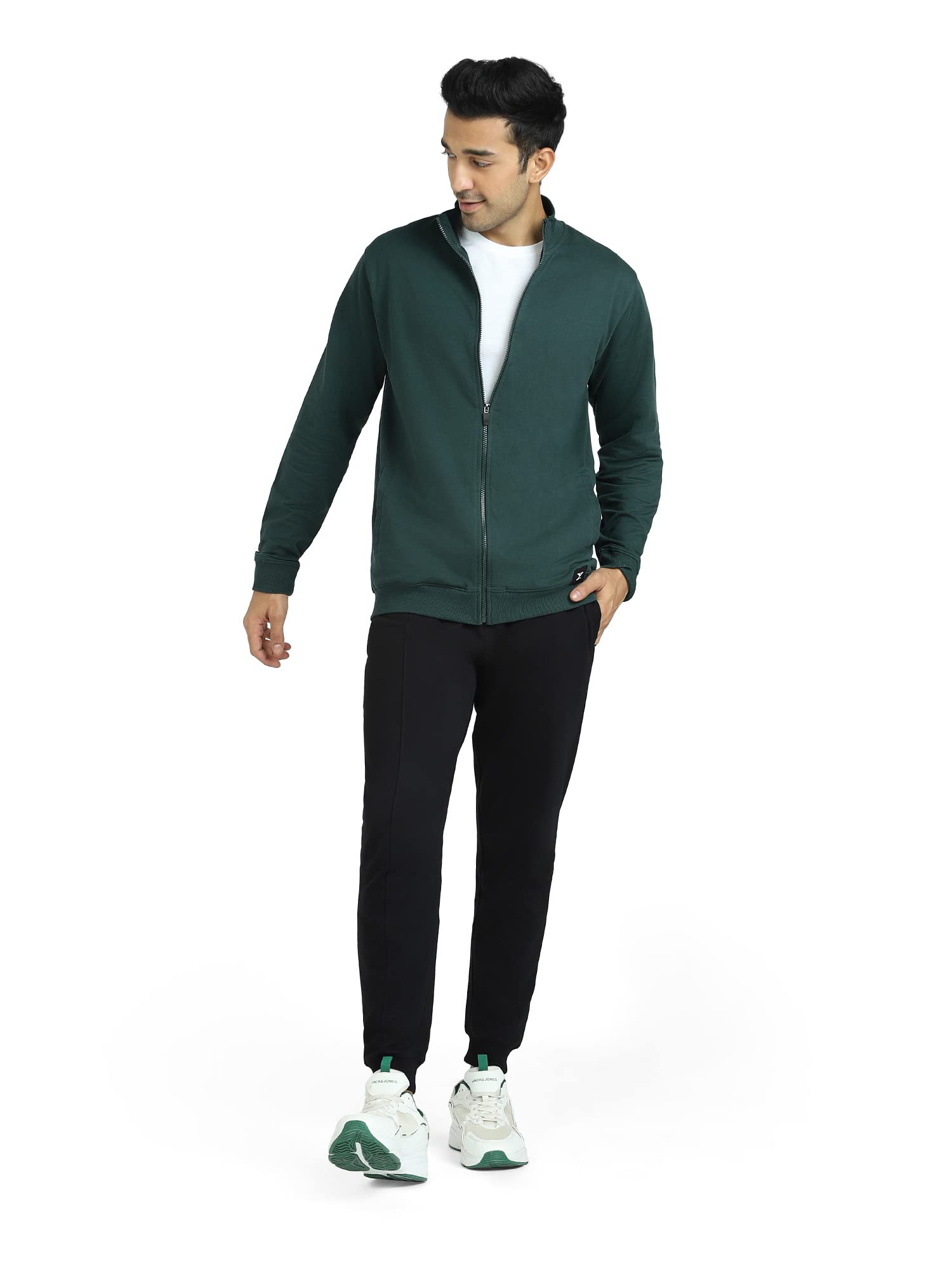 XYXX Cruze Forest Green Zip-Up Jacket - Image 3