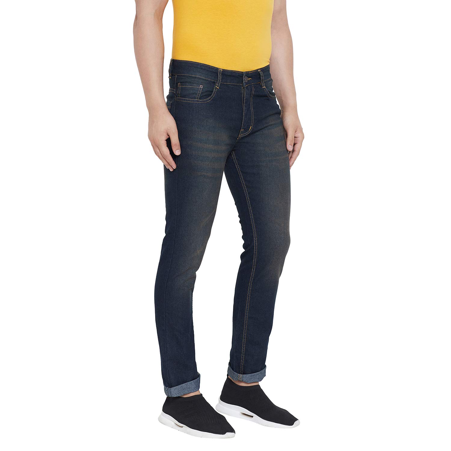 Ben Martin Men's Brown Cotton Stretch Jeans - Image 4