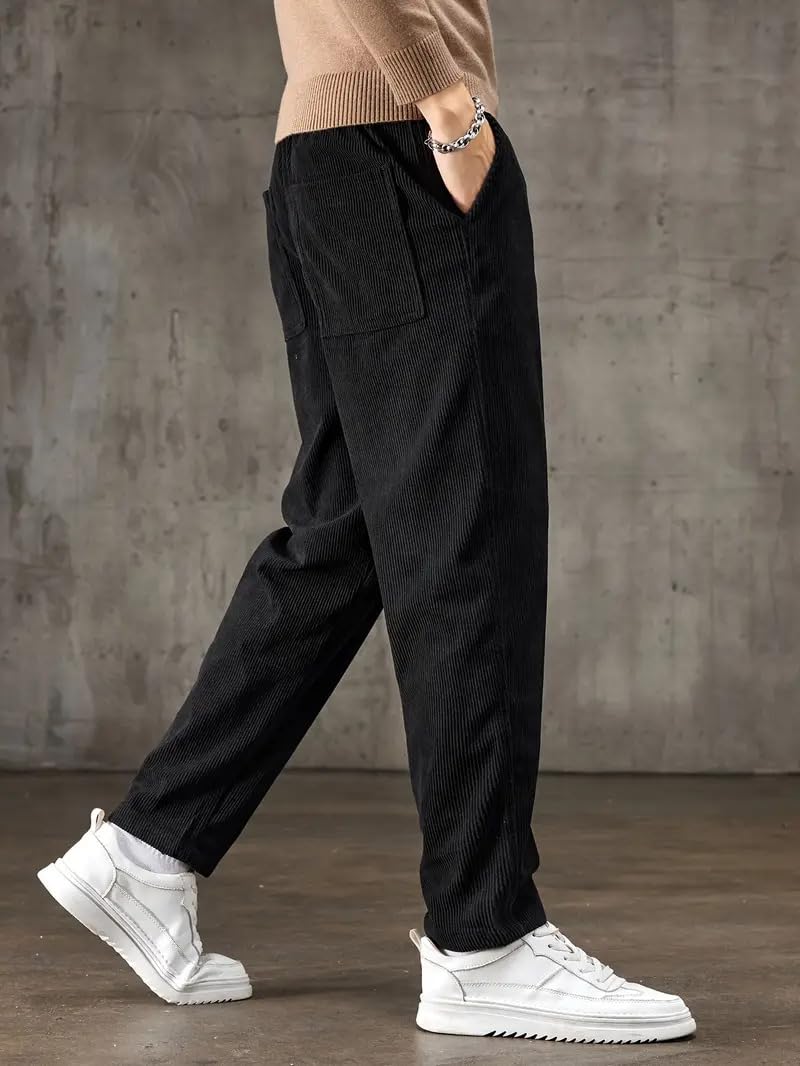 Samfor Men's Black Corduroy Pants - Image 3