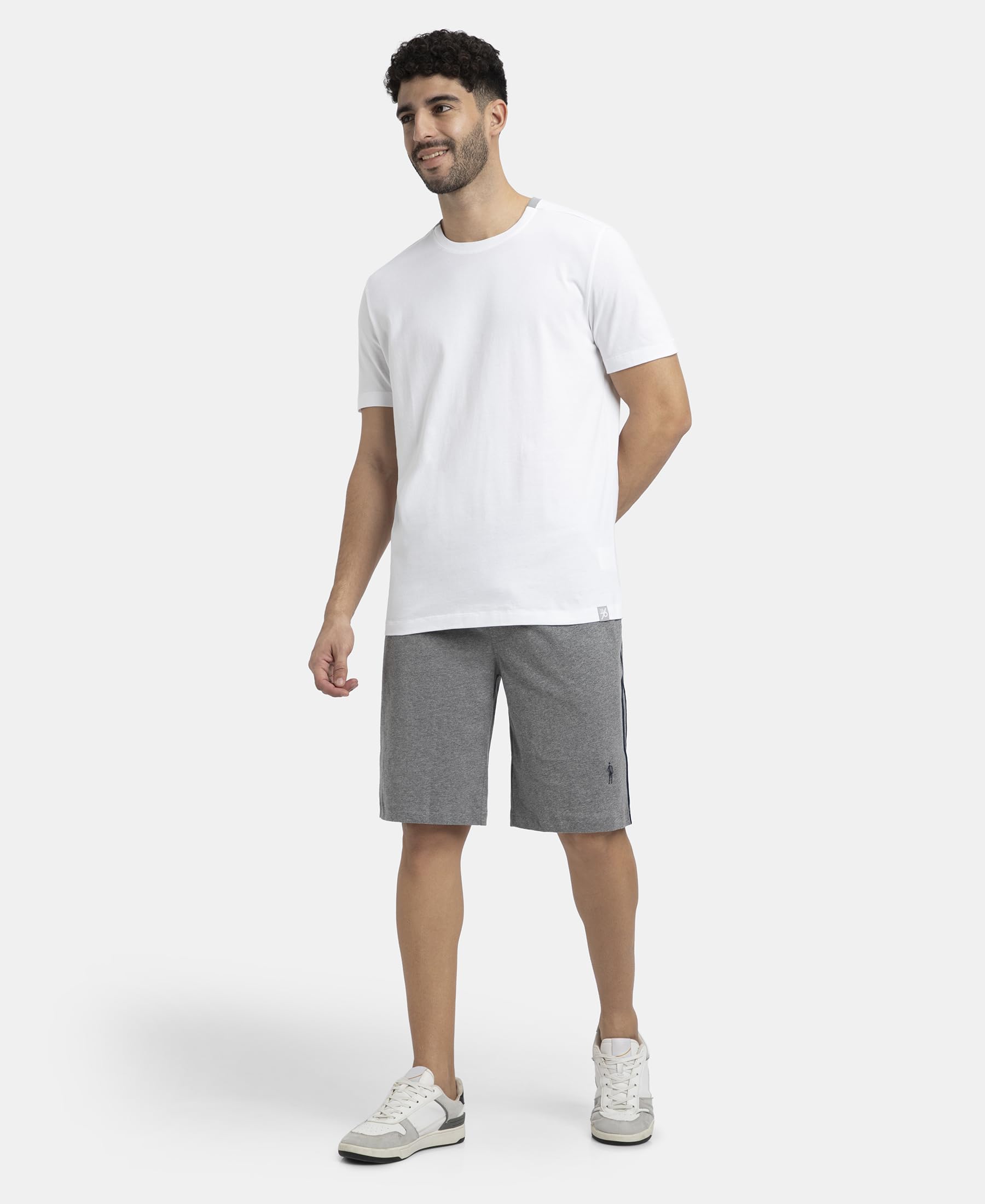 Jockey Men's Cotton Round Neck T-Shirt - White - Image 4