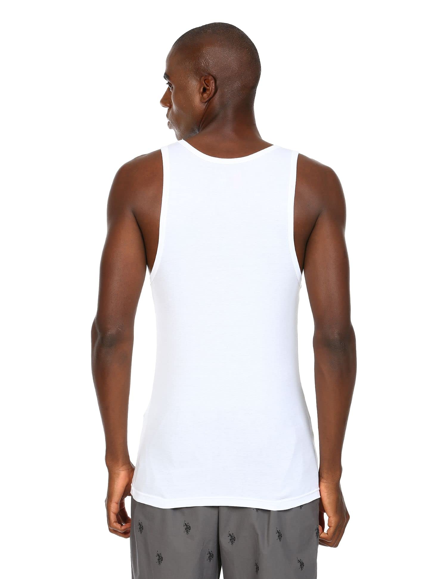 U.S. POLO ASSN. Men Cotton Vest - White - Image 4