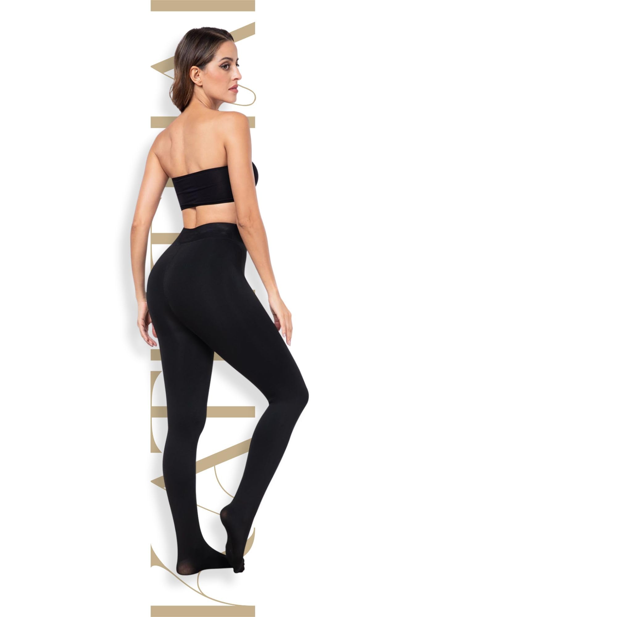 Kaththai Fleece High Rise Leggings for Women - Image 5