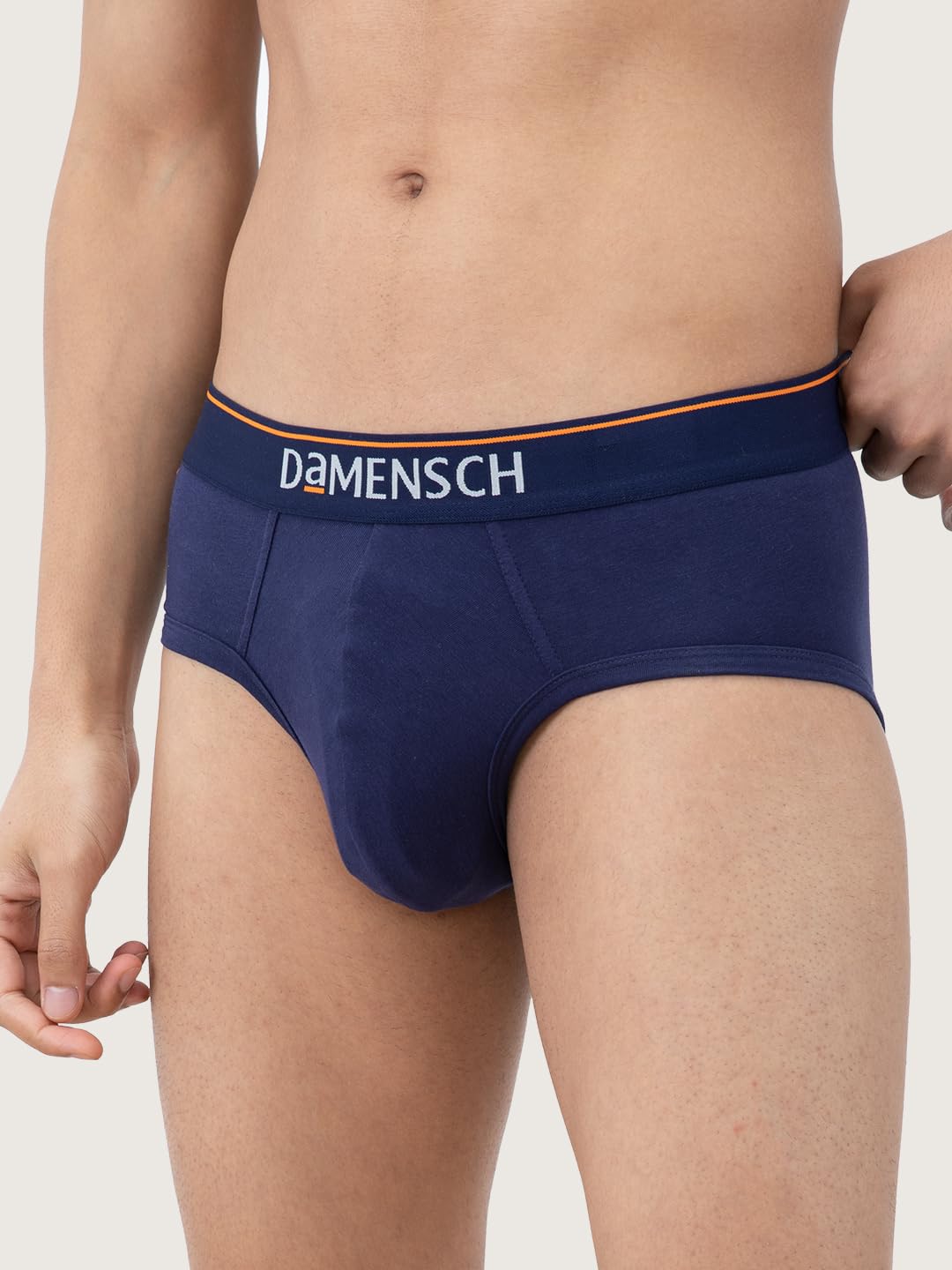 DAMENSCH Anti-Bacterial Cotton Briefs for Men - Navy - Image 4