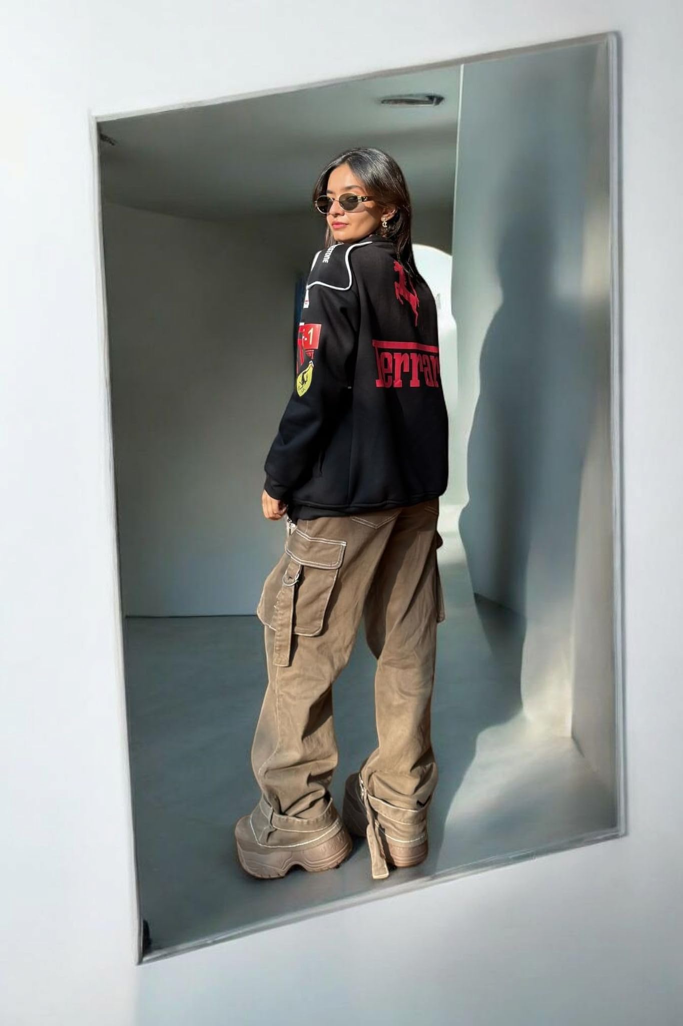 EXOTIX Racing Jacket for Women - Black F1 Vintage - Image 5