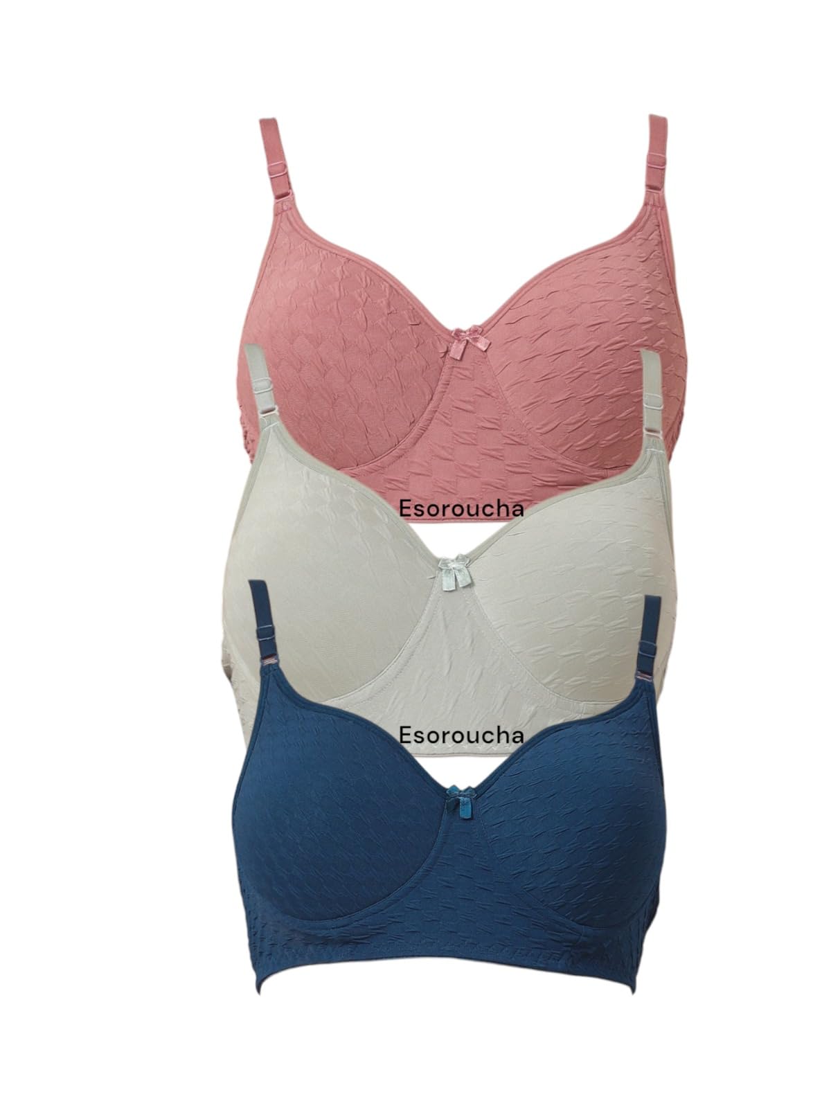 ESOROUCHA Women's Cotton T-Shirt Bras - Wire-Free