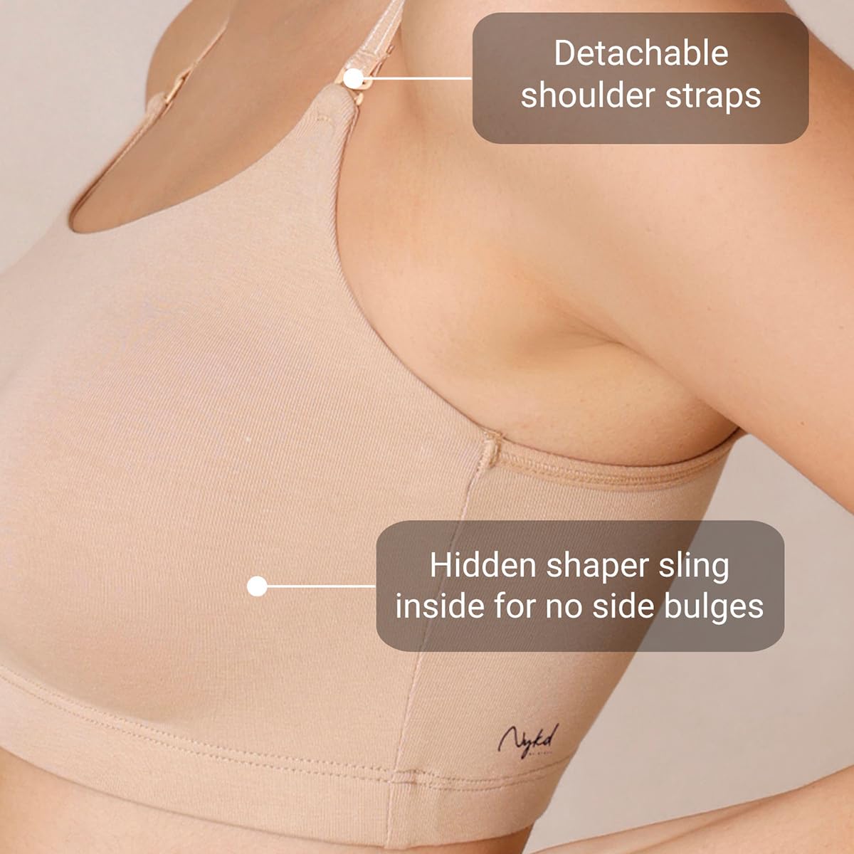 NYKD Wireless T-Shirt Bra for Women - Image 4