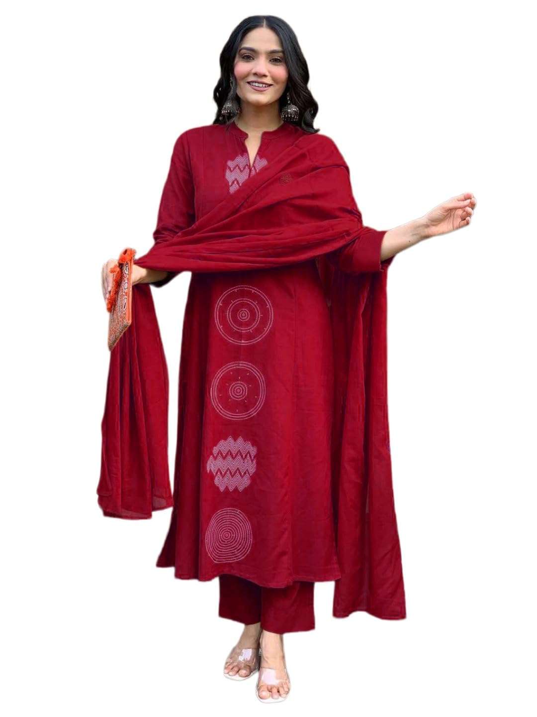 ANNI Women Rayon Viscose Embroidery Kurta