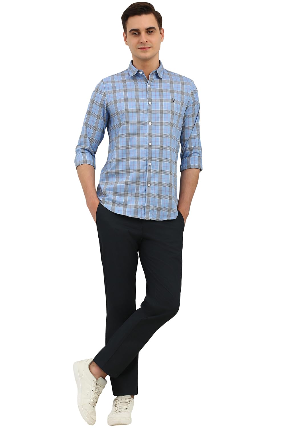 Allen Solly Men Blue Casual Shirt - Image 5