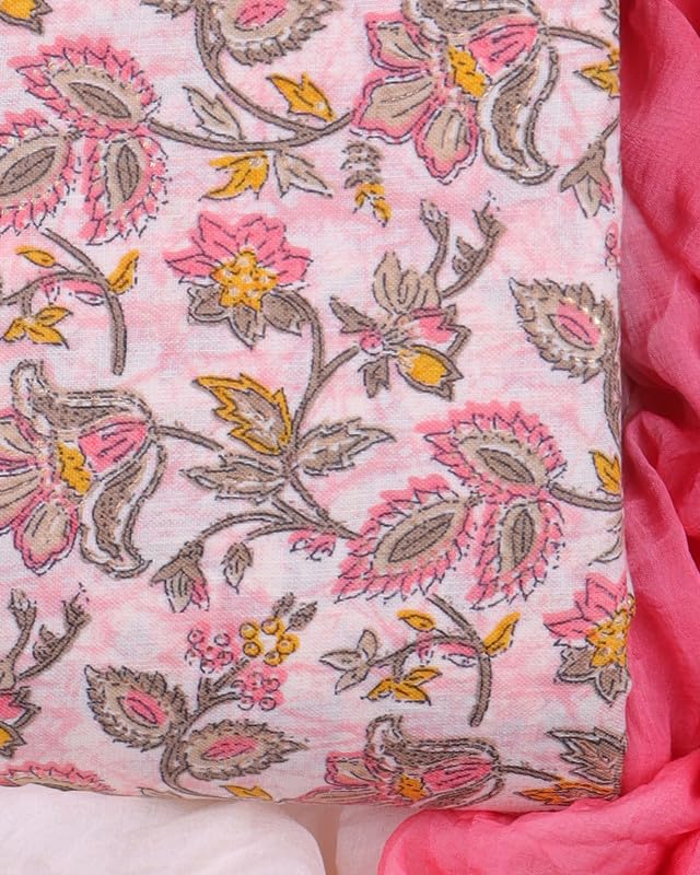 Sun Fashion Women's Cotton Dress - Pink - Image 3