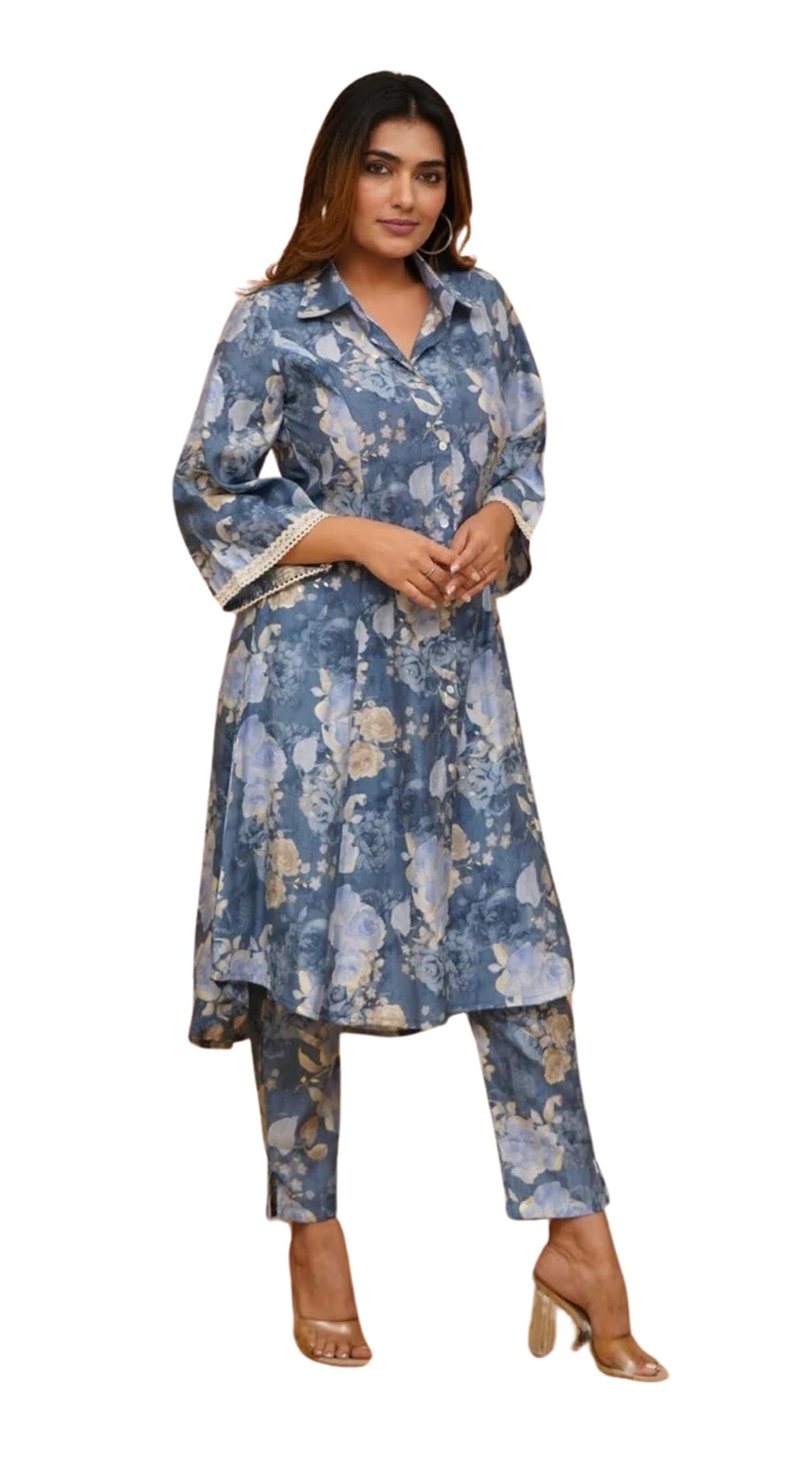 FABNEX Kurta Set for Women - Blue
