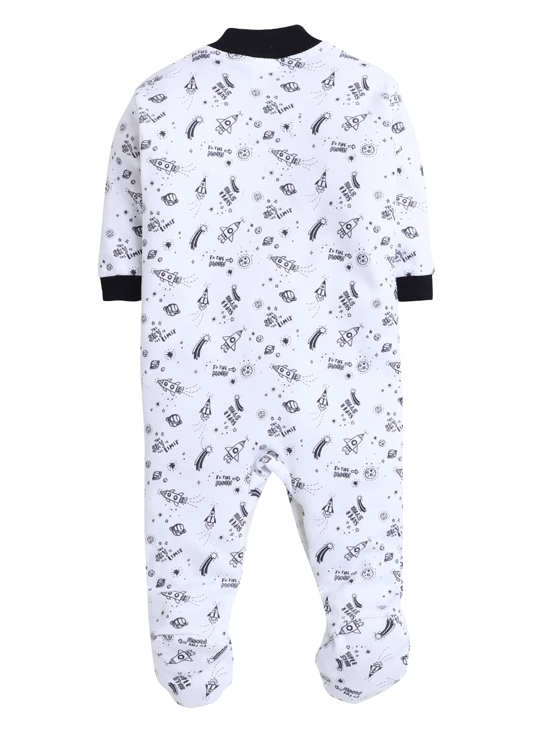 EIO Cotton Romper Set for Baby - Yellow Navy - Image 3