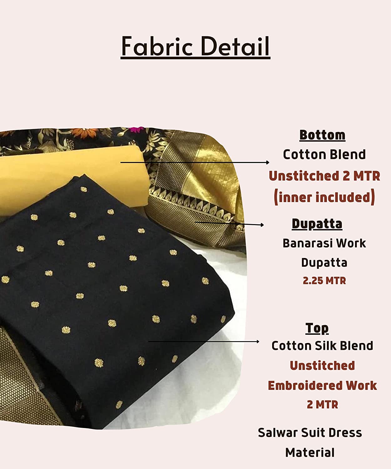 Sidhidata Banarasi Chanderi Cotton Salwar Suit - Image 2