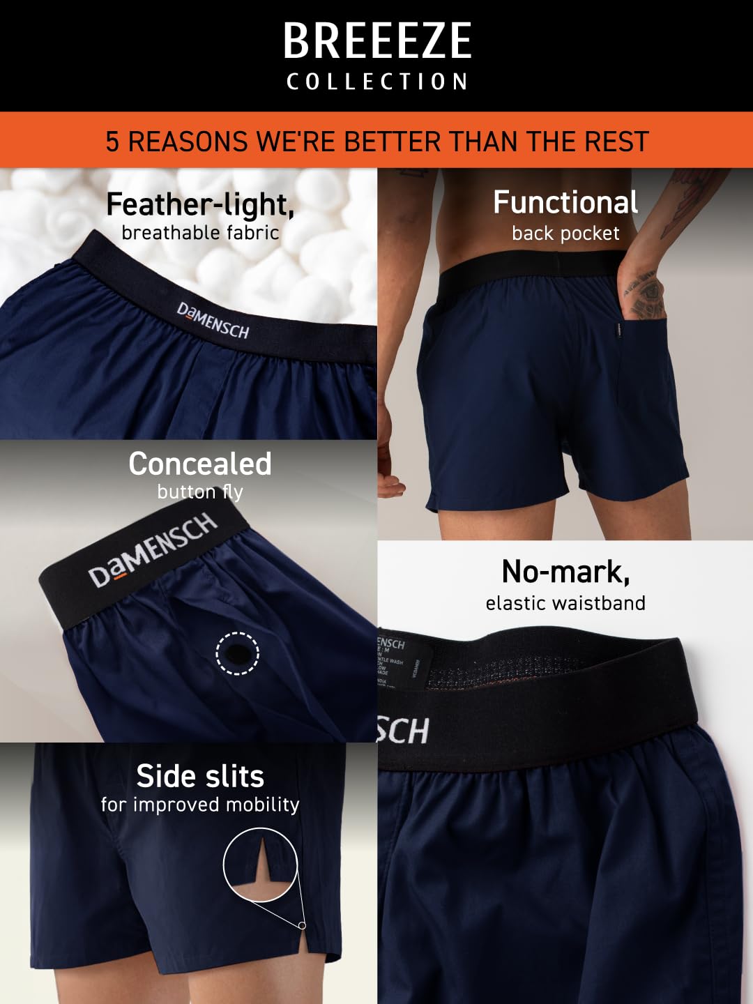 GarbGlide Men's Cotton Boxers - Royal Green - Image 2