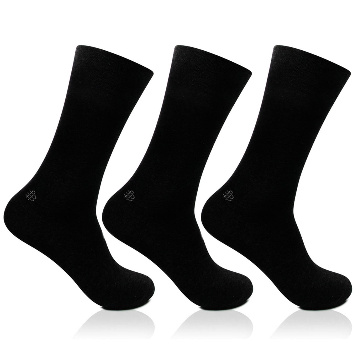 Bonjour Men's Cotton Black Socks