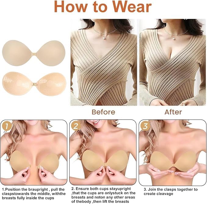 Style Keepers Sticky Push Up Bra for Women - Image 4