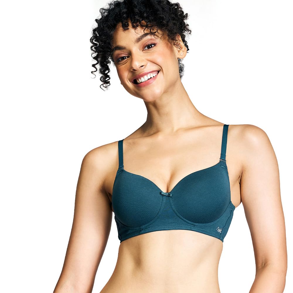 NYKD Cotton T-Shirt Bra for Women - Blue