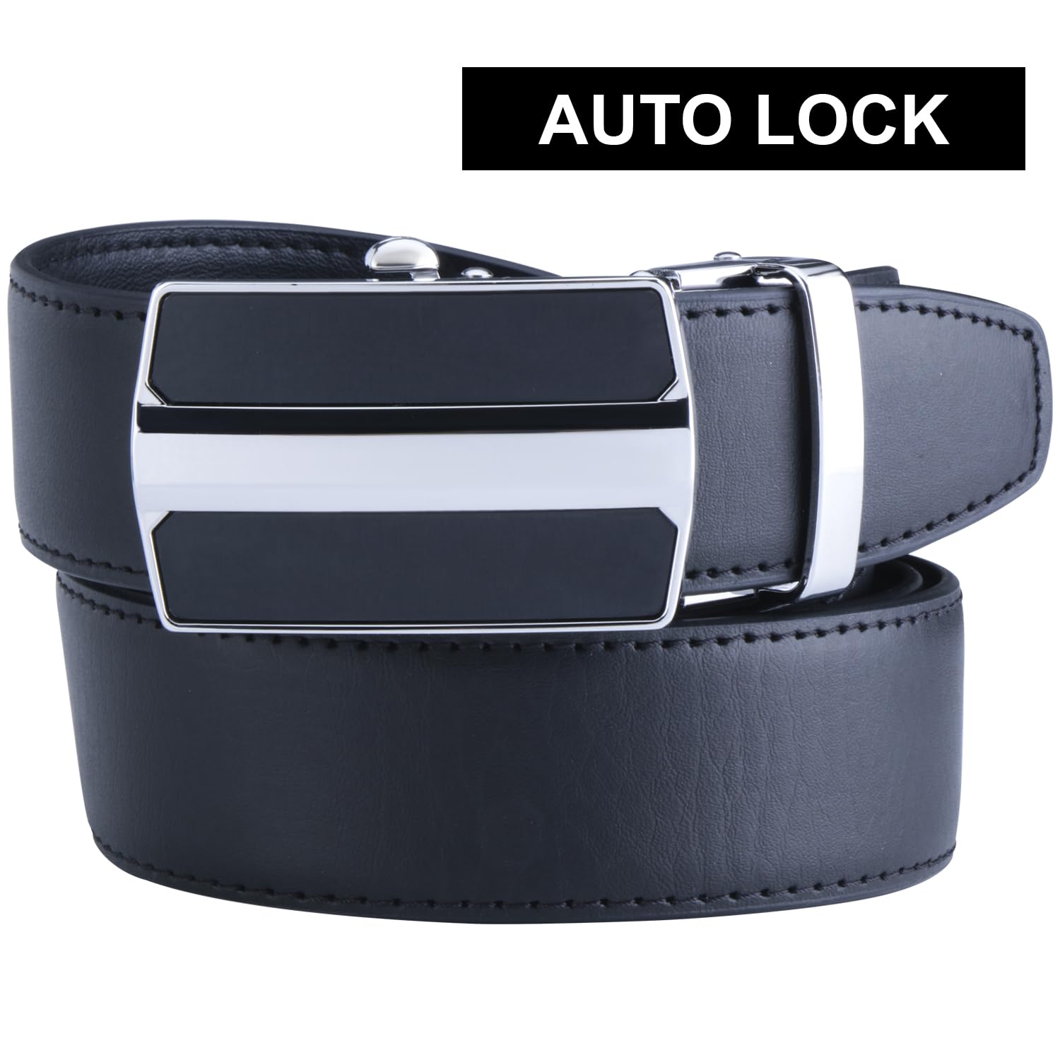 Labnoft Men's PU Leather Belt - Black - Image 2