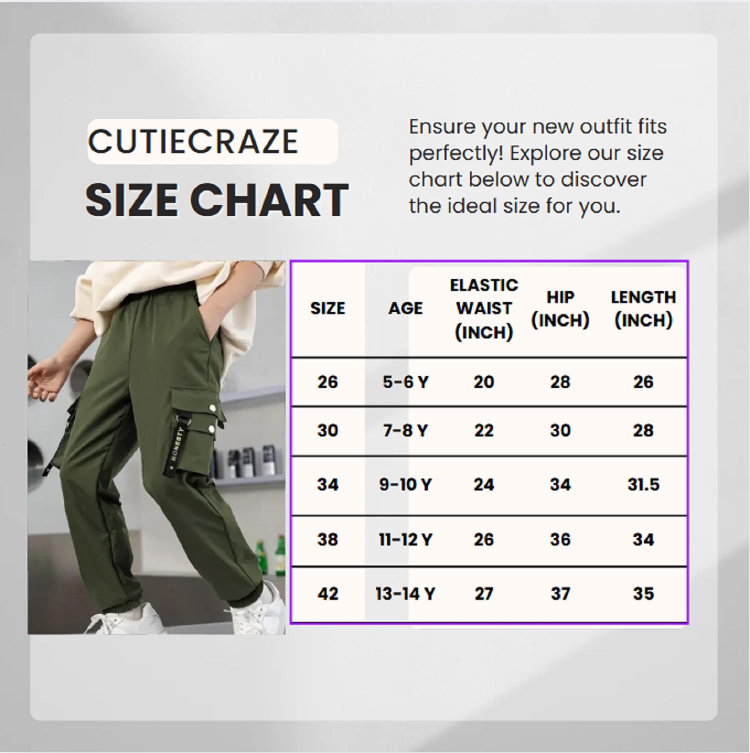 CUTIECRAZE Cargo for Boy - Green - Image 5