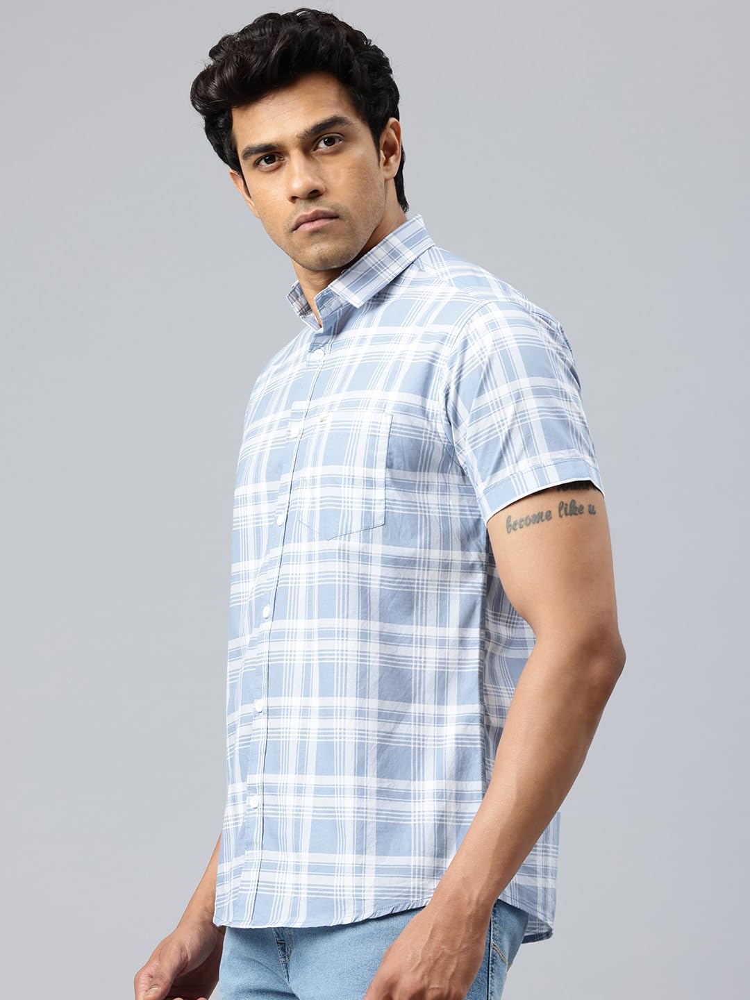Majestic Man Casual Shirt - Blue - Image 3