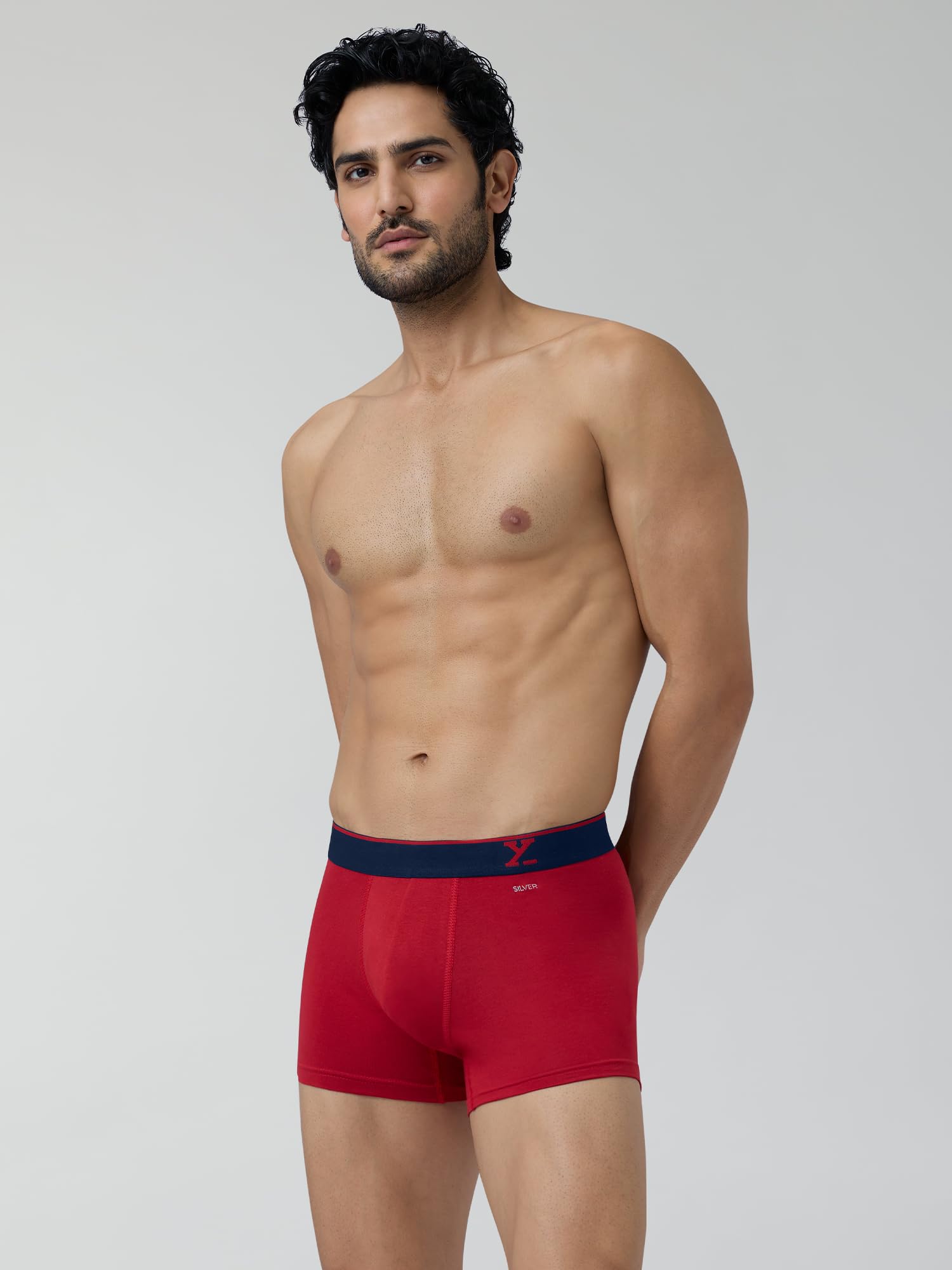 XYXX Men Micro Modal Trunk - Black+Tango Red - Image 4