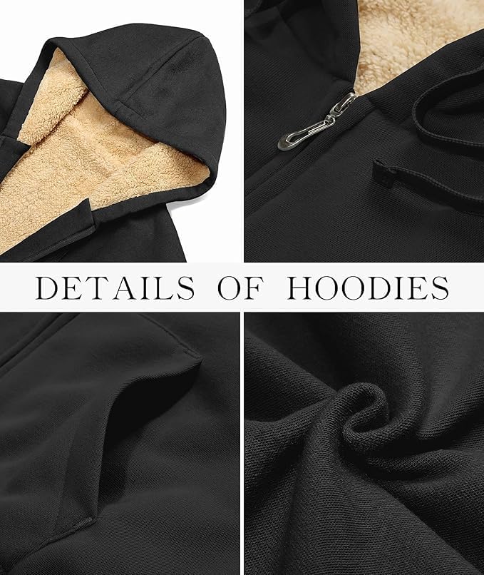 ADBUCKS Women's Fleece Sweatshirt - Black - Image 5