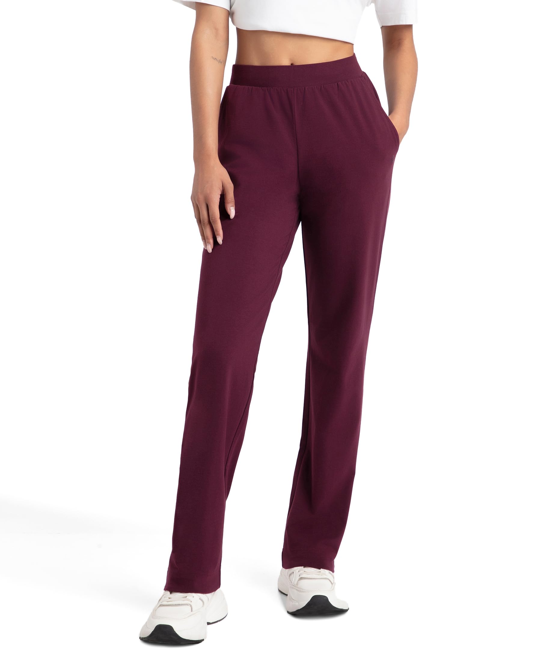Jockey Women's Trackpants - Wine Tasting Cotton Elastane