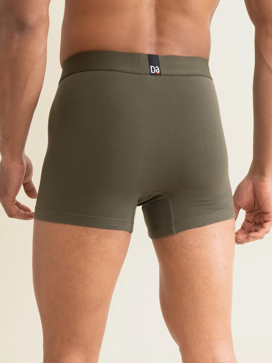 Damensch Men's Deo-Cotton Trunks - Deep Olive - Image 3