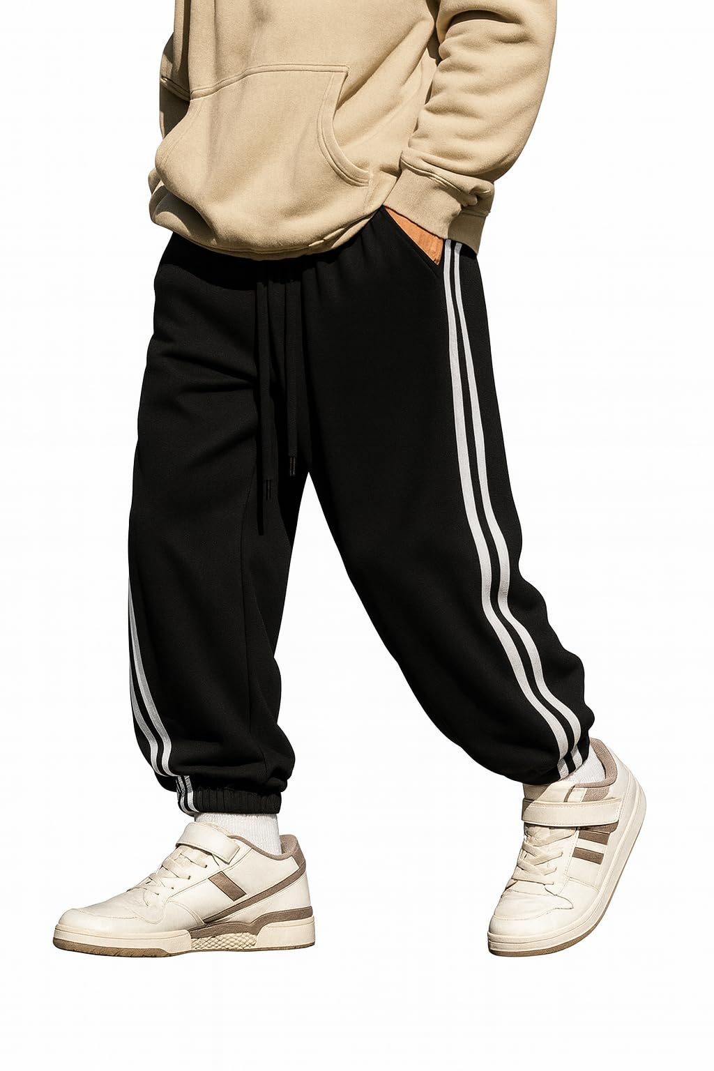 dockstreet Men's Casual Lower - Black