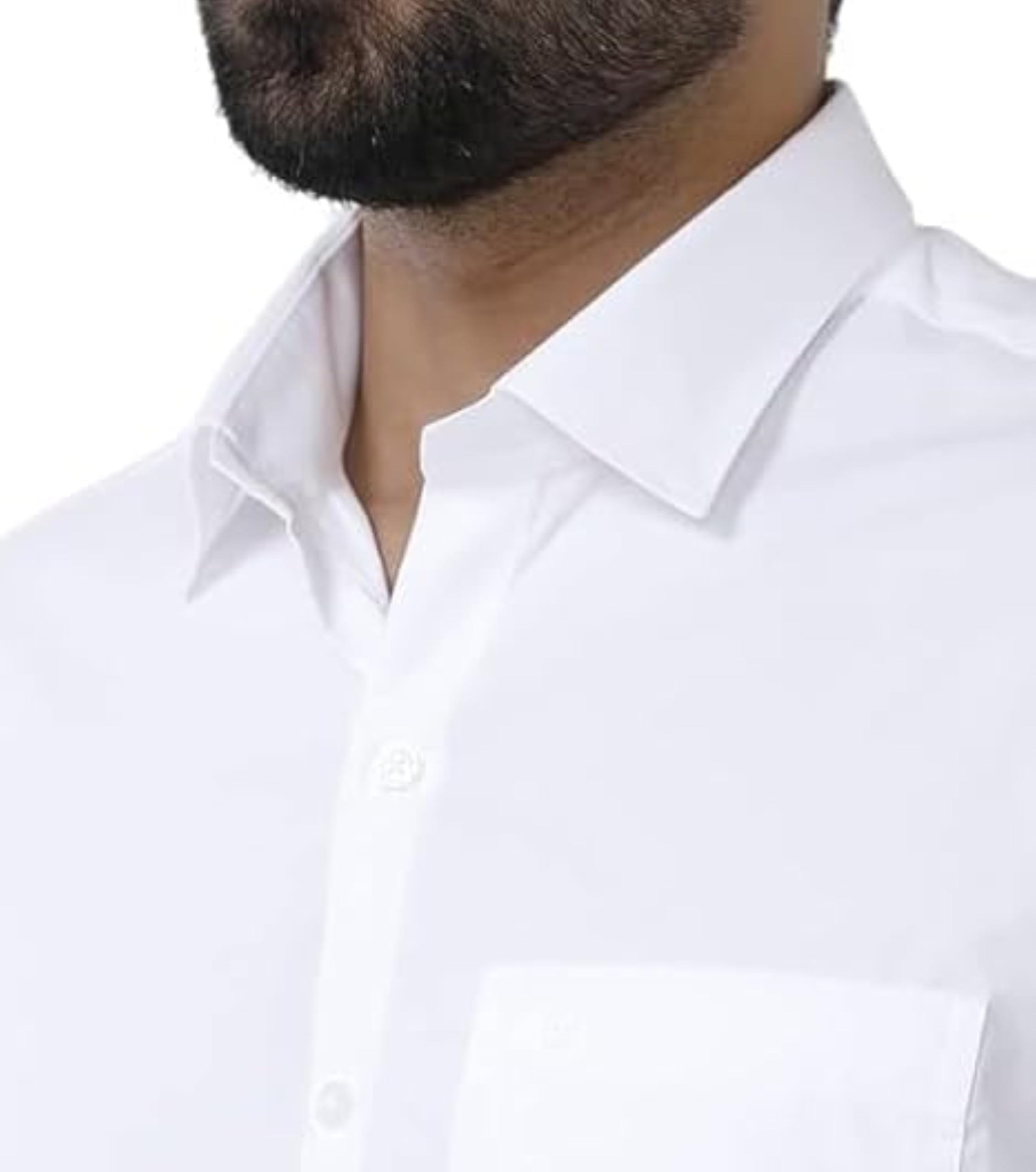 GarbGlide Men's Khadi Cotton Casual Shirt - White - Image 5