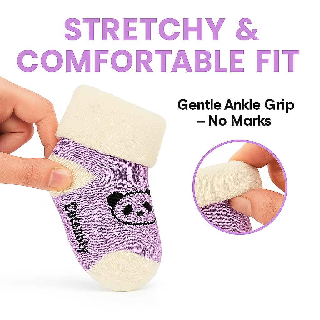 CUTEABLY Baby Winter Socks - Soft Cotton Unisex - Image 3
