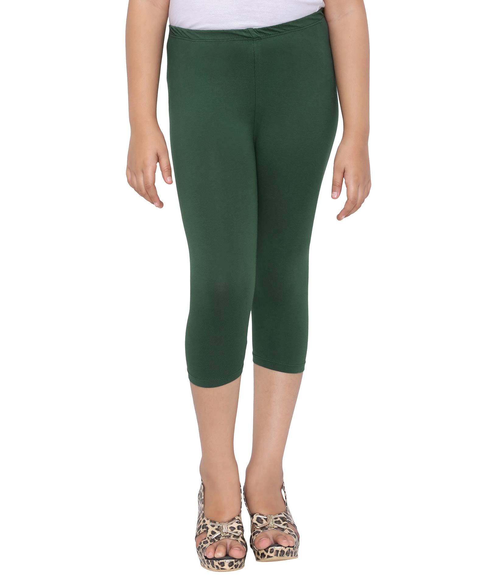 Robinbosky Girls Capri Leggings - Green - Image 2