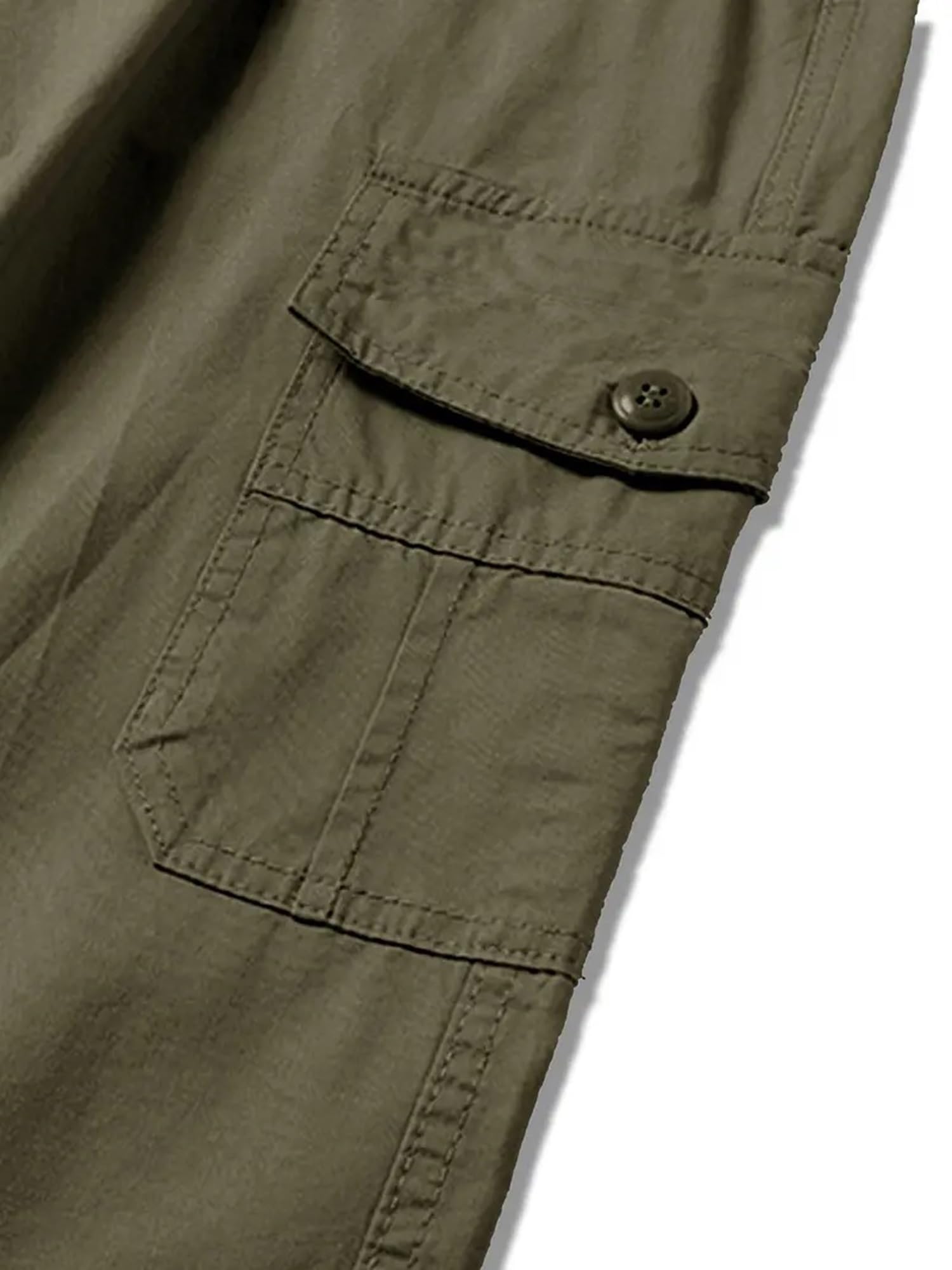 Lymio Men's Cargo Pants - Green - Image 5