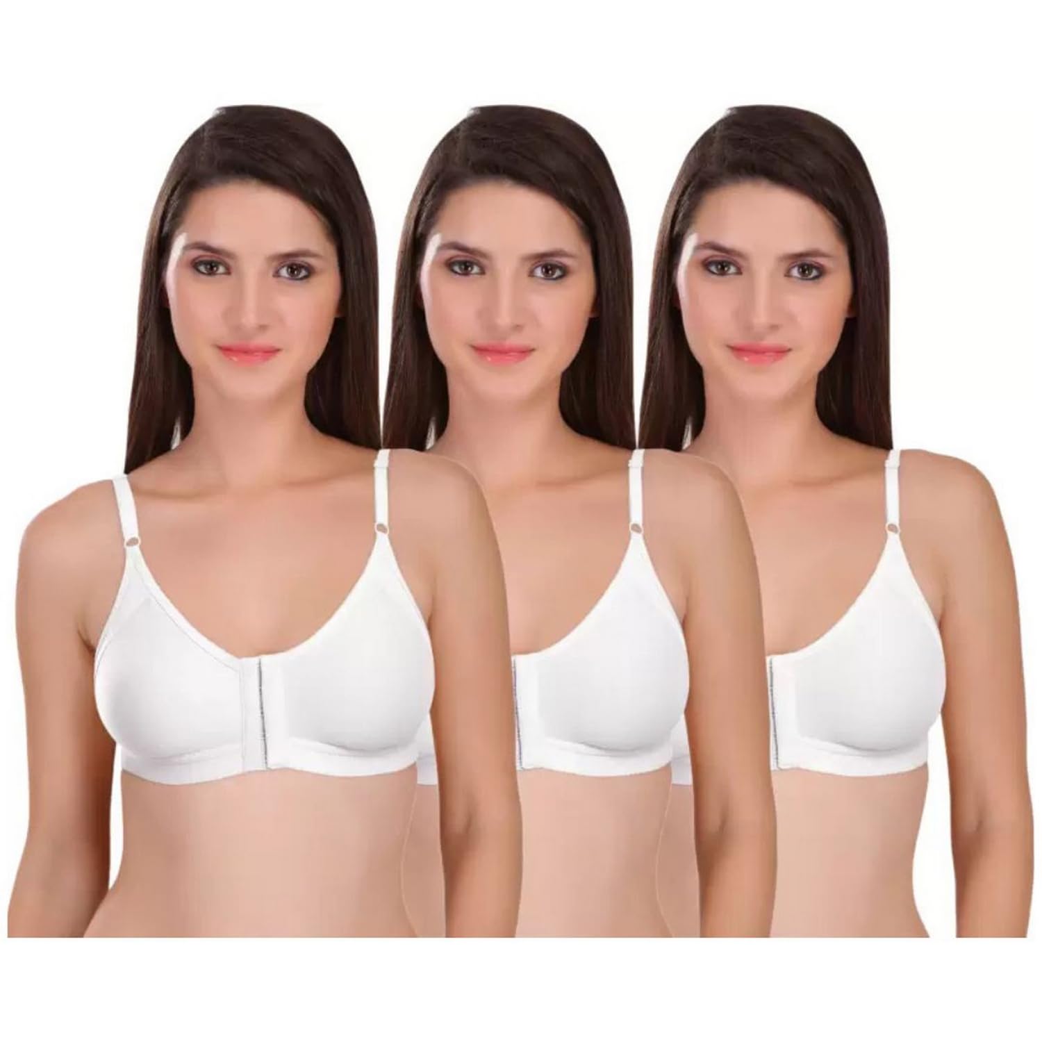 SWIFFIN Women's Front Open Cotton Bra - Image 4