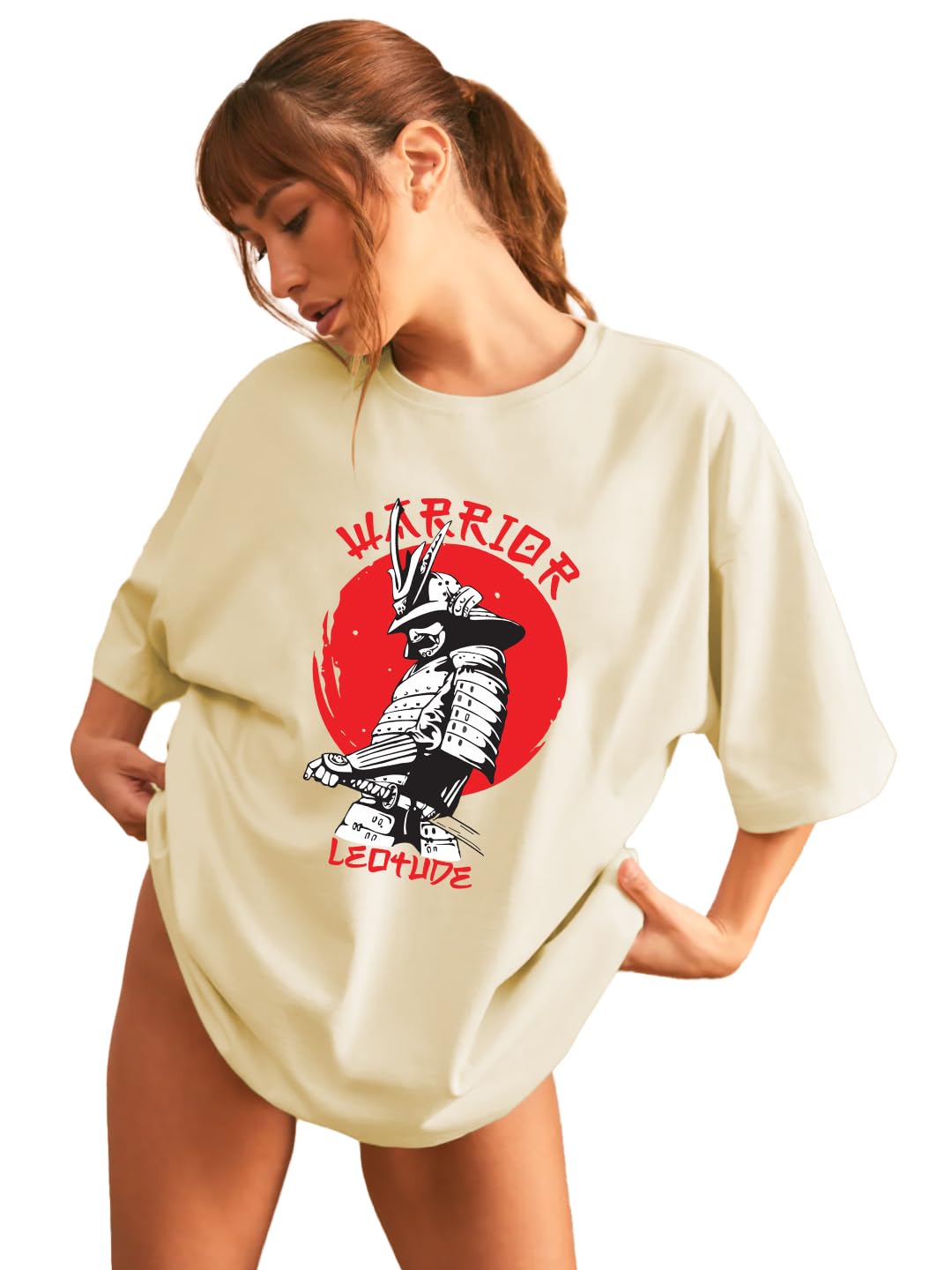 LEOTUDE Womens Oversized T-Shirt