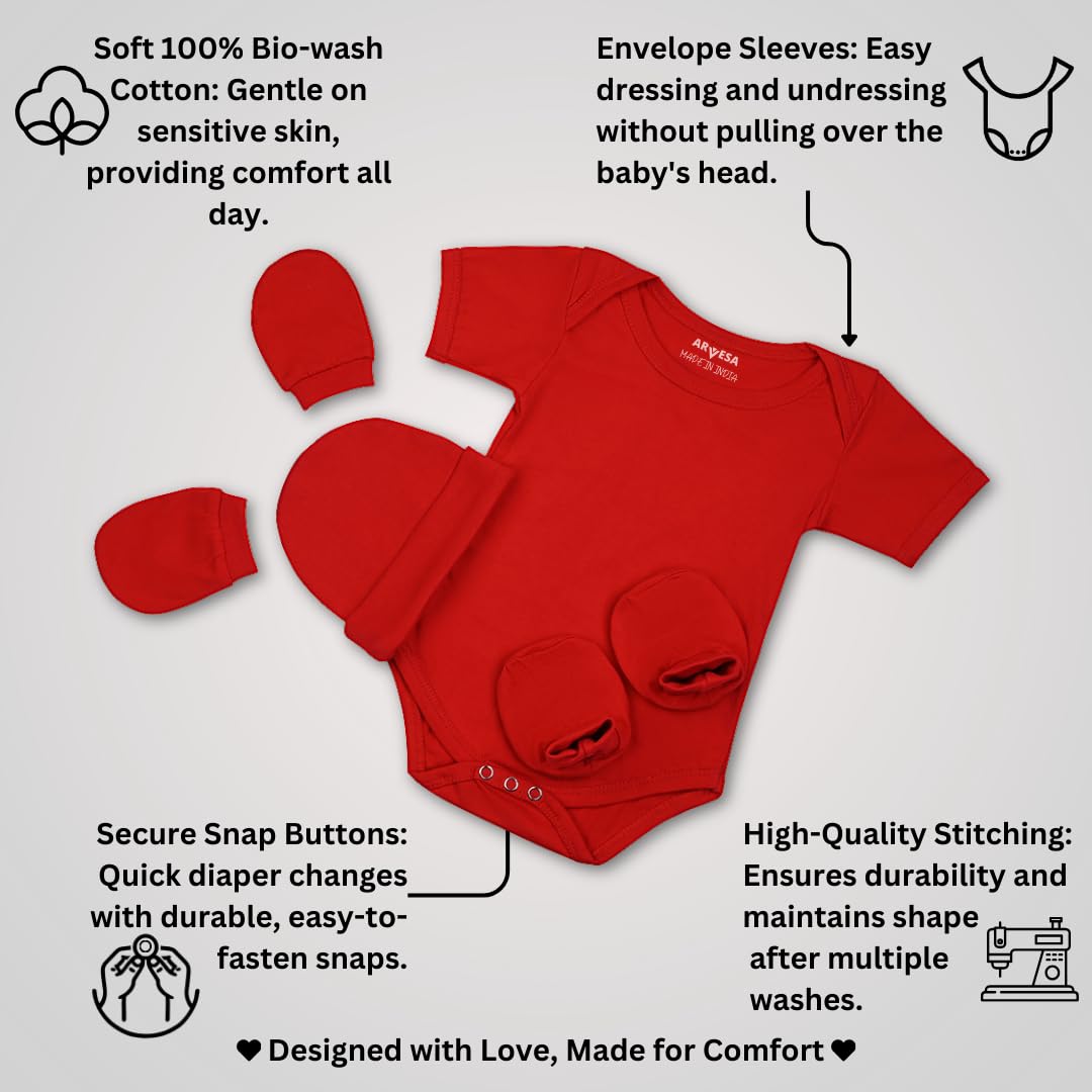 ARVESA New Born Baby Essentials Set for Baby Boy - Image 5