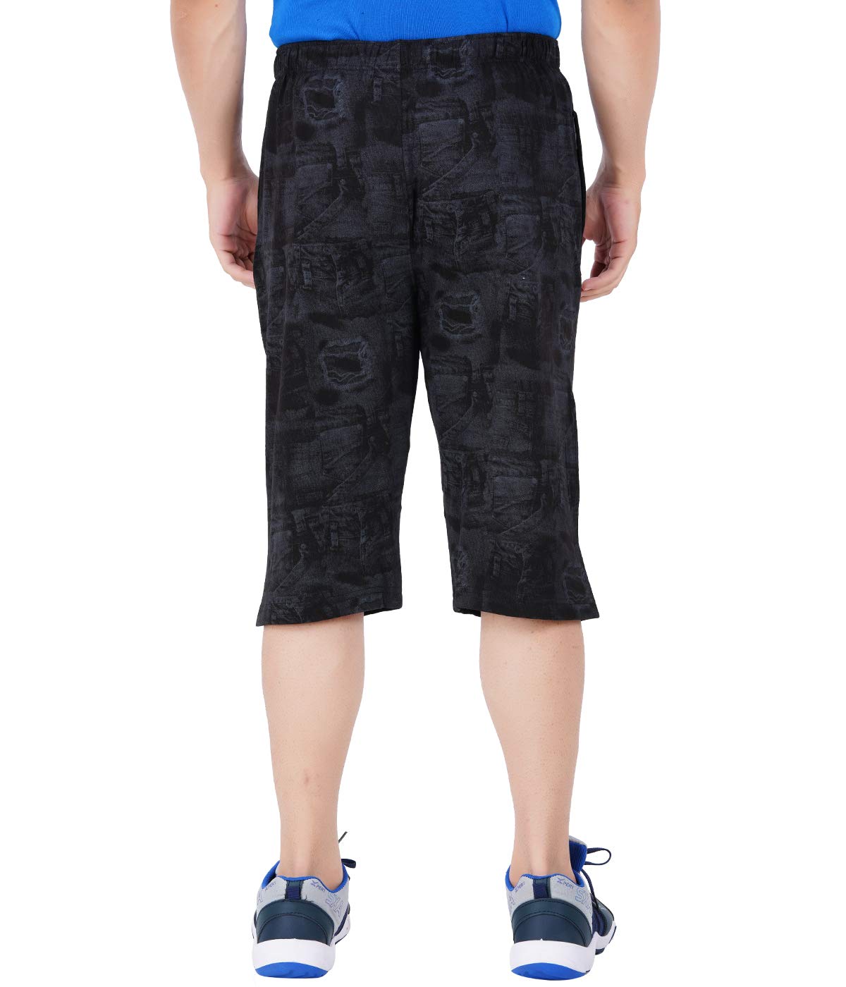 GUIDE Men Printed Capri - Black - Image 2