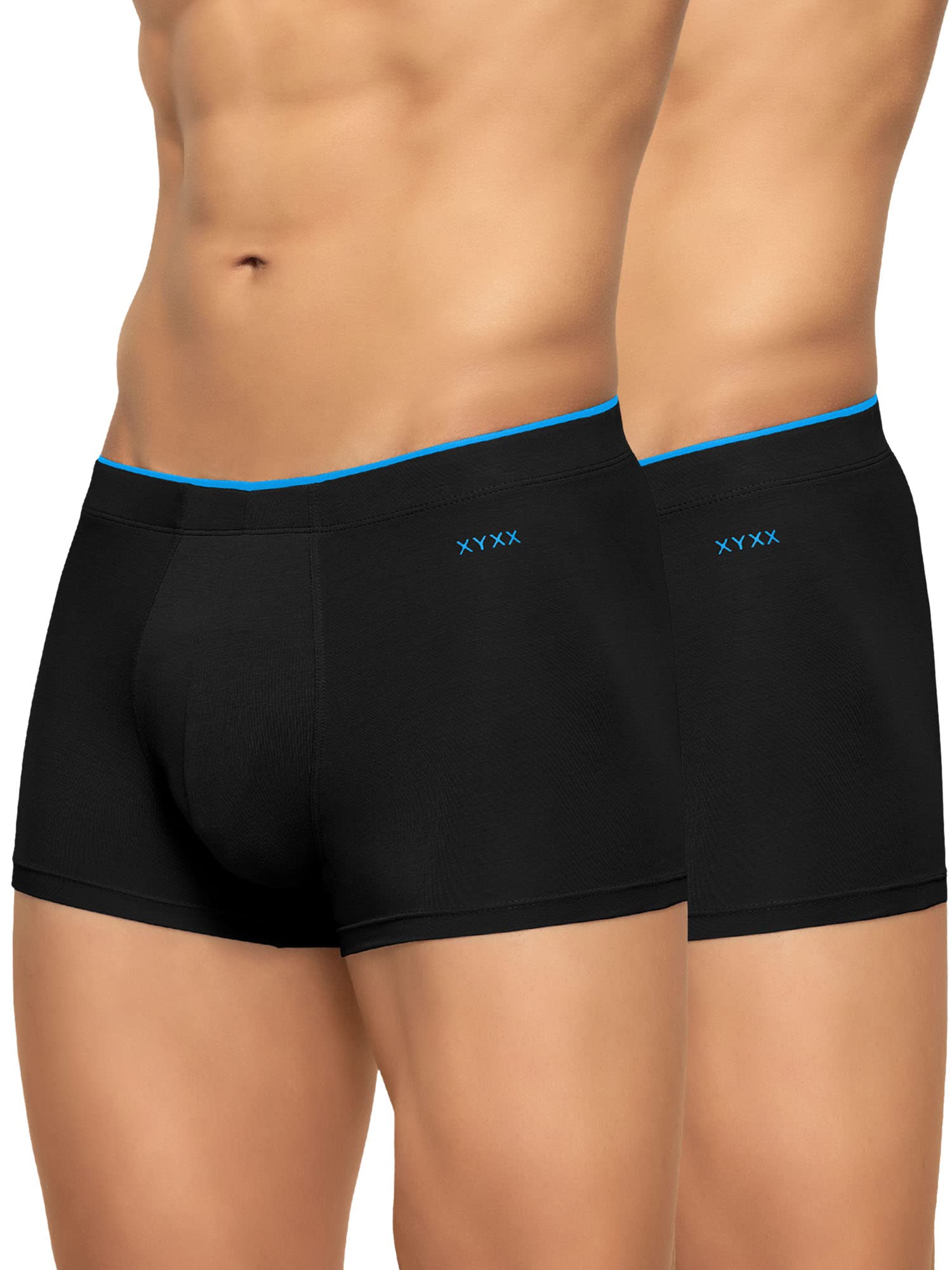 XYXX Men's IntelliSoft Trunks - Black