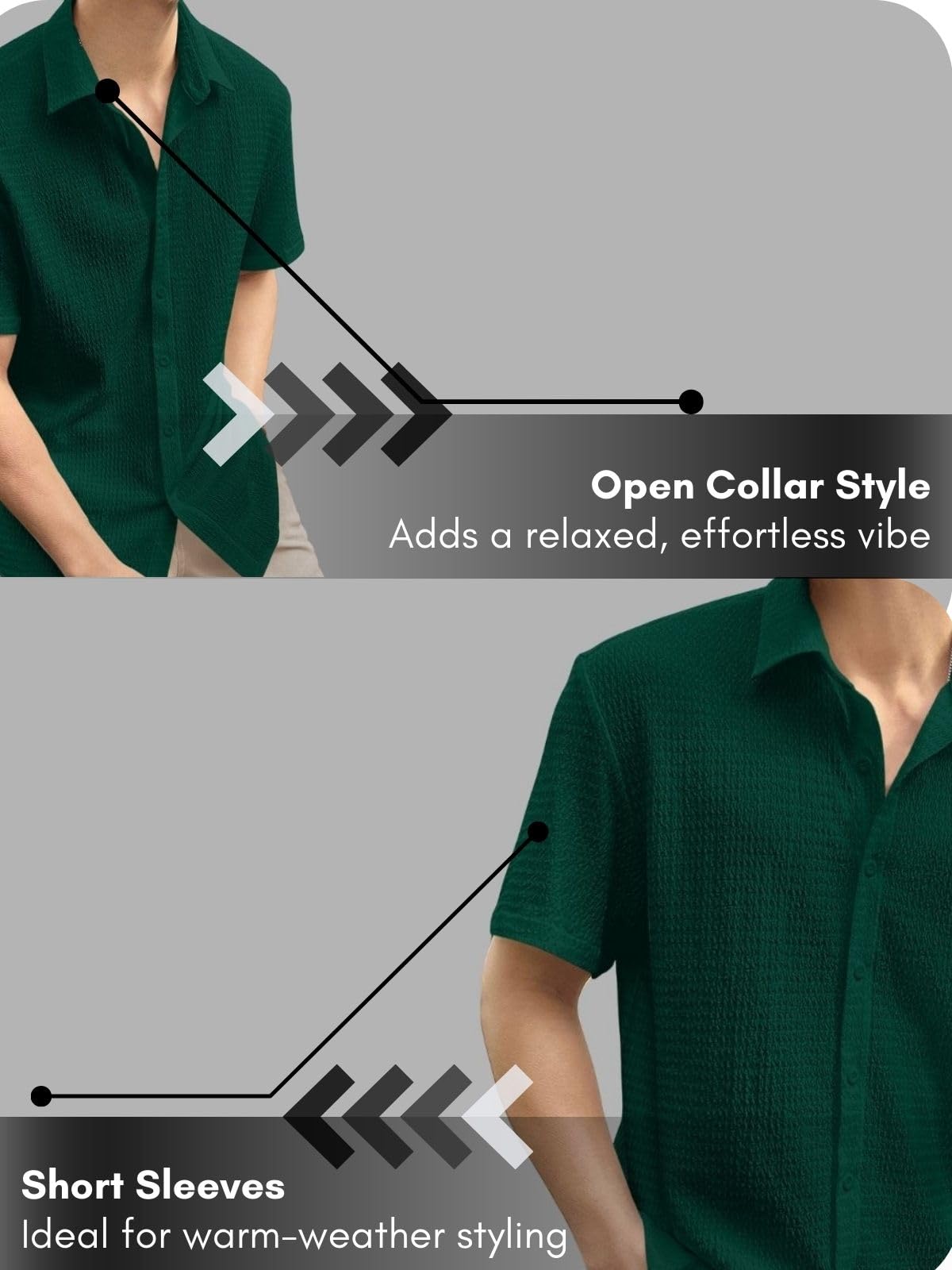 GRECIILOOKS Green Formal Shirt for Men - Image 5