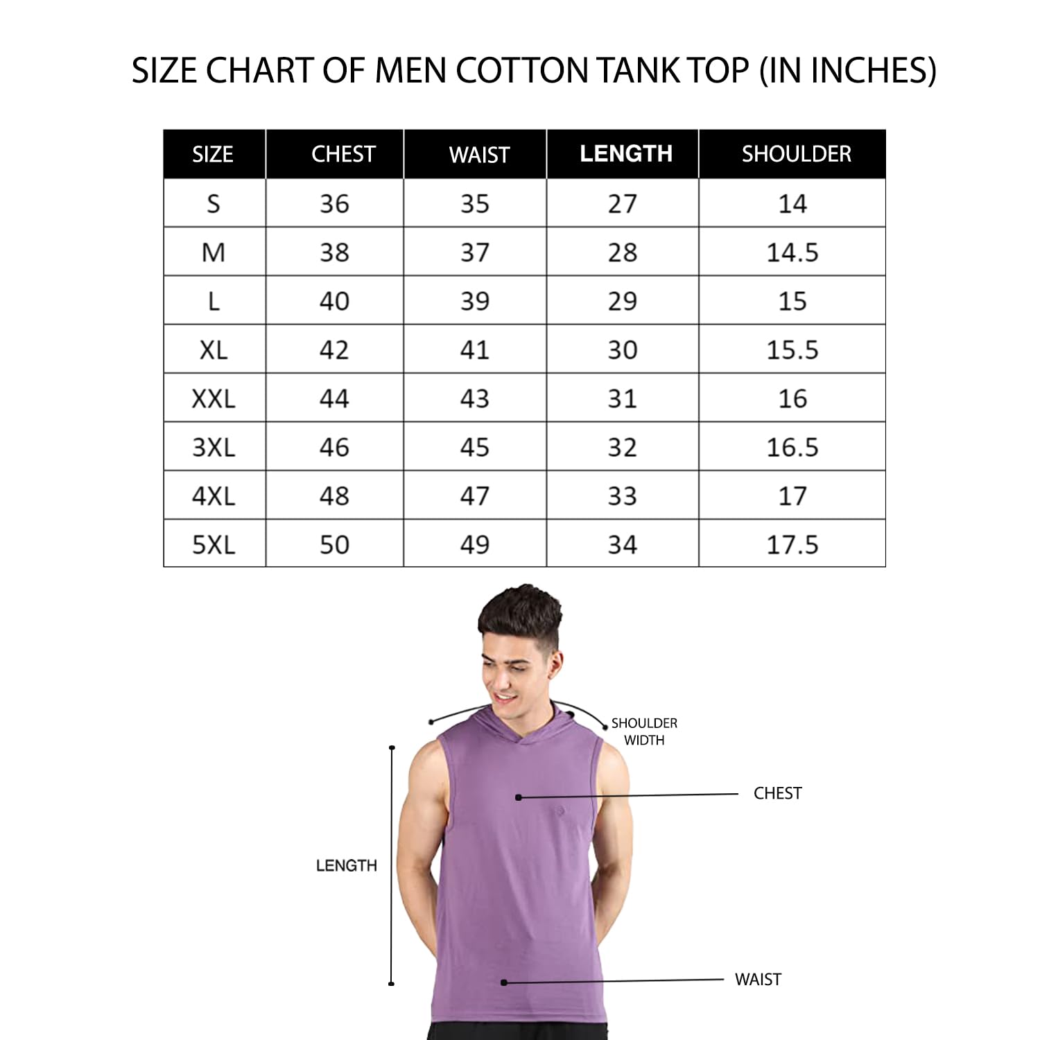 CHKOKKO Tank Tops for Men Cotton - Image 2