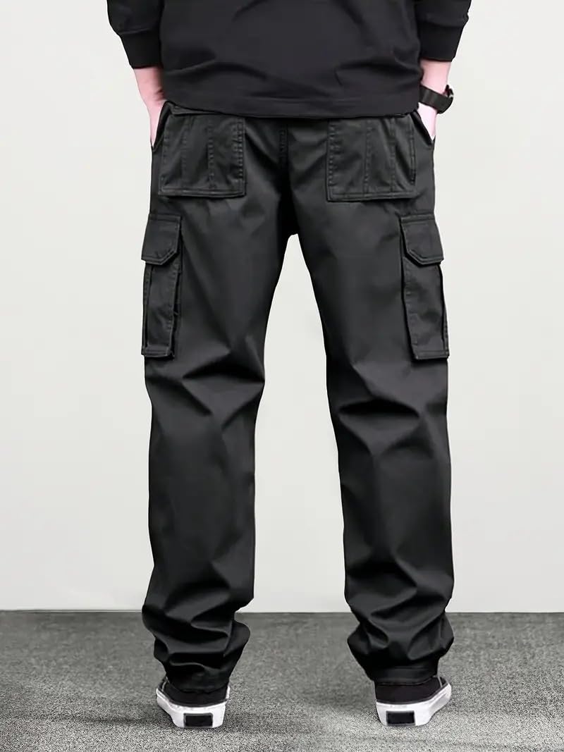 INKKR Men Cargo Pants - Black - Image 2