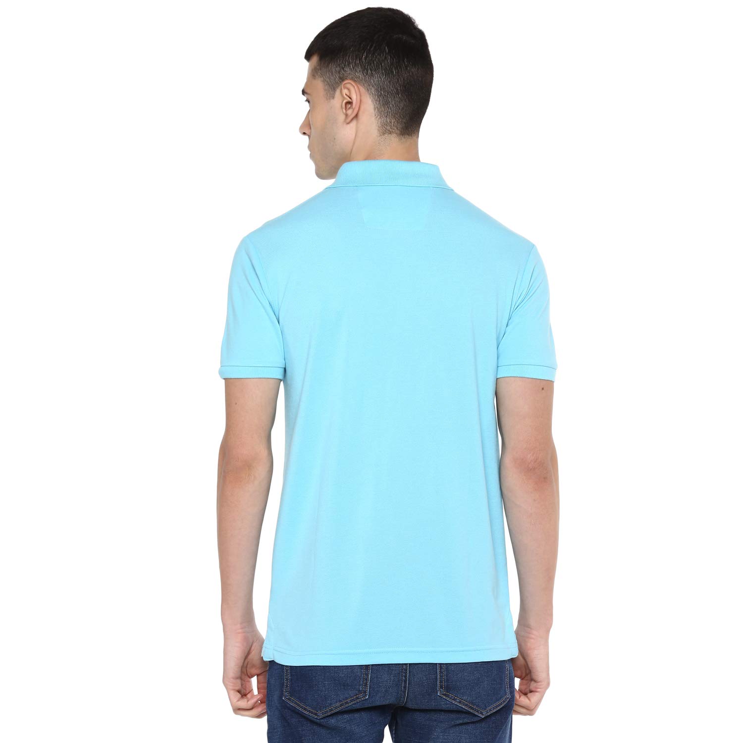 Alan Jones Men Solid Polo T-Shirt - Image 4