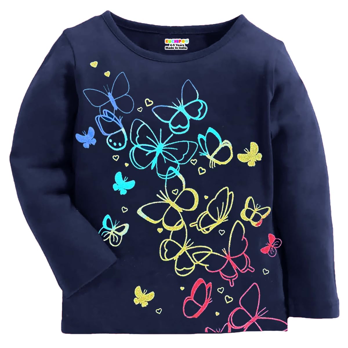 Kuchipoo Girls Cotton T-Shirts Multi-Colored - Image 3