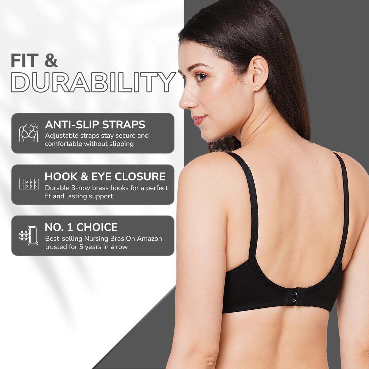 MomToBe Cotton Nursing Bras for Breastfeeding - Image 3