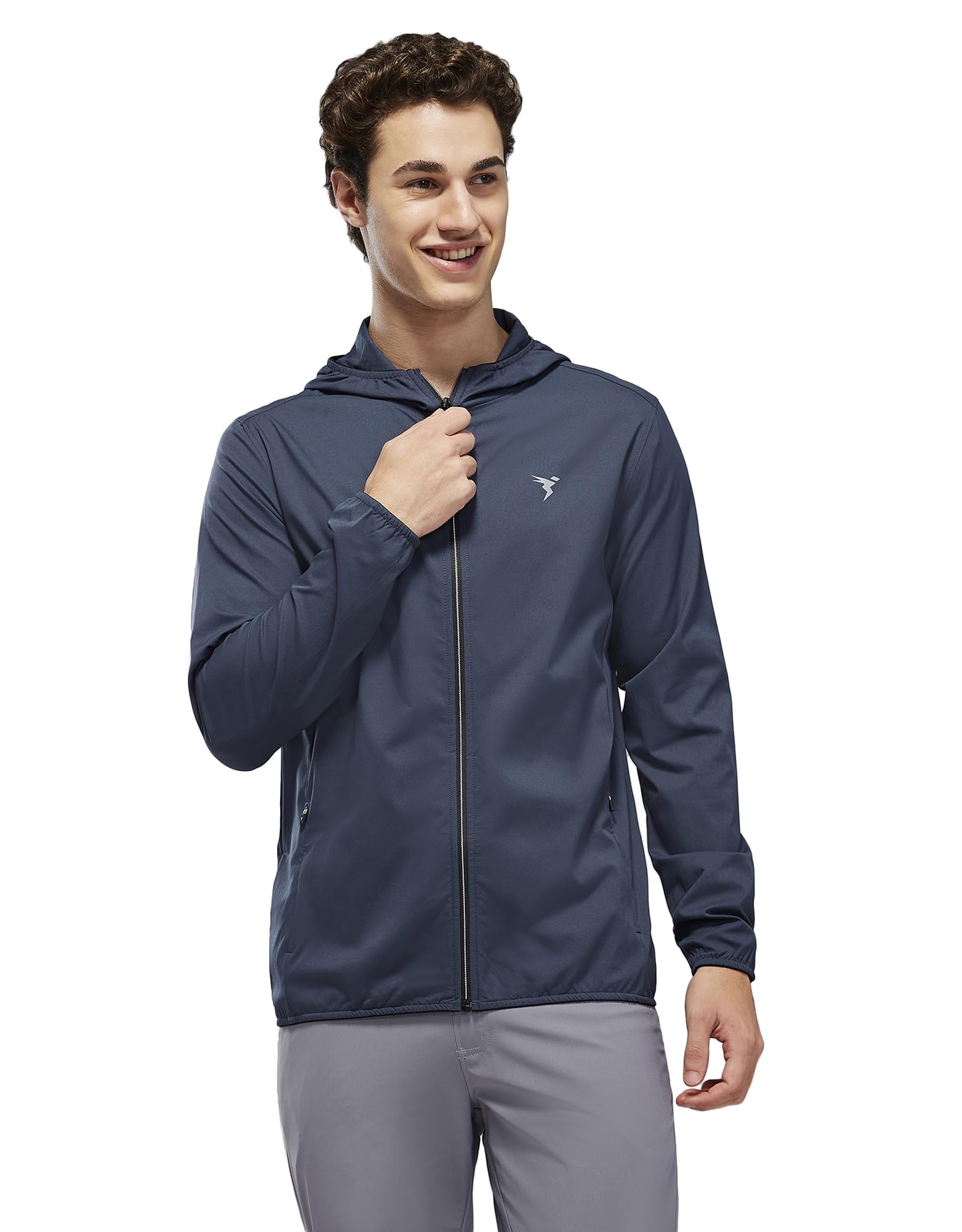 TECHNOSPORT Men's Hooded Jacket - Carbon Grey