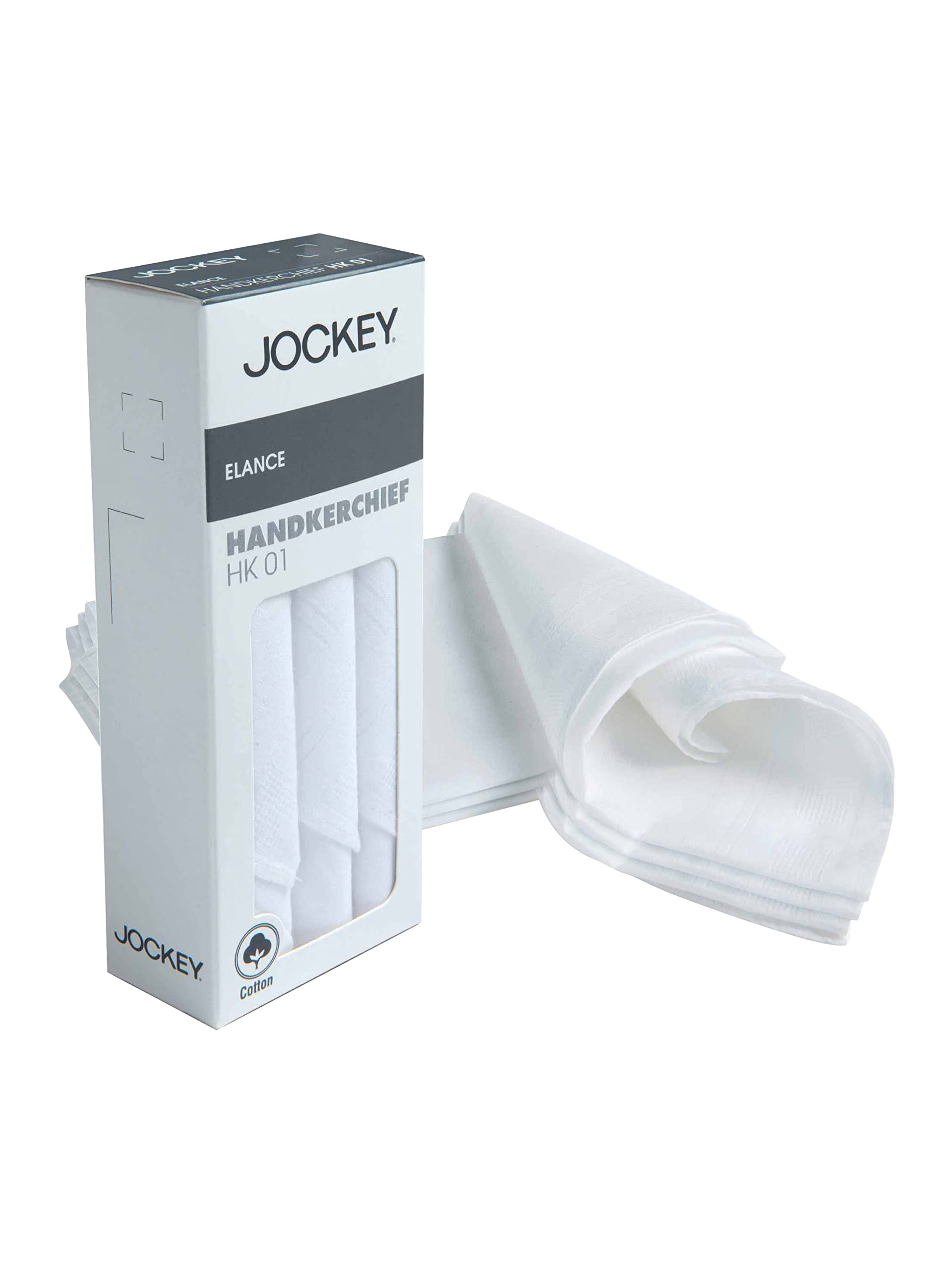 Jockey Men's White Cotton Handkerchief - Image 2
