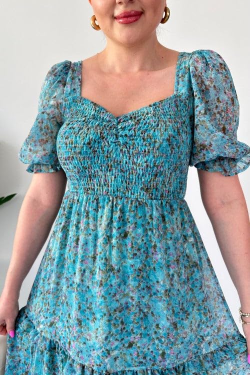 Sheetal Associates Women's Floral Long Dress - Light Blue - Image 2